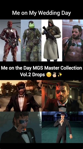 When The Master Collection Vol. 2 Finally Drops 😎🔥 #shorts #gaming #mgs #snakeeater #kojima