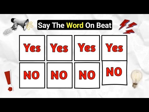 Say The Word On Beat | Levels Easy Medium & Hard | Interactive challenge