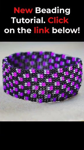 DIY EASY Wide Cuff Bracelet With The 2 Drop Peyote Stitch #beadingtutorials #diy #beadedbracelet