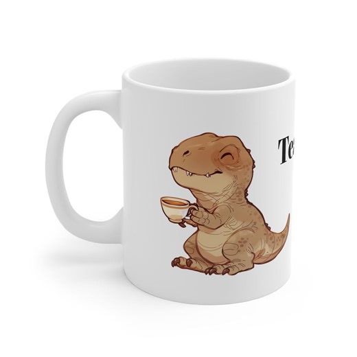 Mug With a Tea-rex, Drinking Vessel, Teacup, Coffee Mug, Gift, Family, Nature - Etsy UK