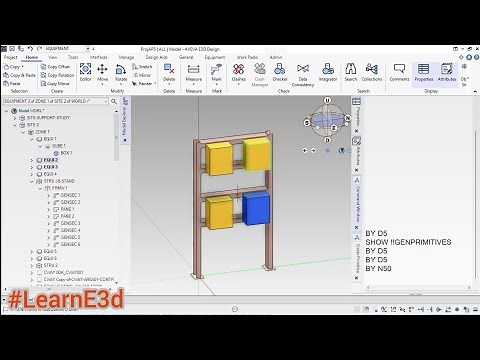 Aveva E3d 3.1 - How to Create an Electrical JB Stand - Structure Modelling