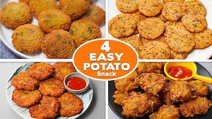 4.2K views · 119 reactions | 4 Easy Potato Snacks Recipe | Potato Spiral Recipe | Crispy Potato Pakora | Potato Suji Snacks #potato #potatosnacks #PotatoPakora #Pakoras | Toasted | Facebook
