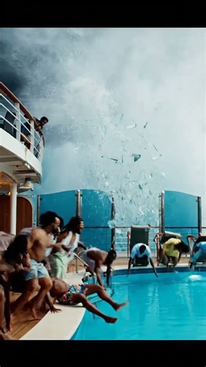 🚢🚨🫣Giant Wave Hits Cruise Ship — Pool Explodes, Passengers Panic‼️