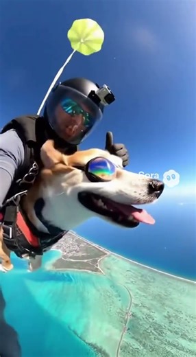 Skydiving Dog! 🐶🪂 Insane GoPro Adventure Over Coastline
