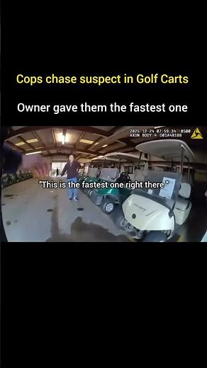 Cops Chase Suspect in Golf Cart #shorts #bodycam #police #cops