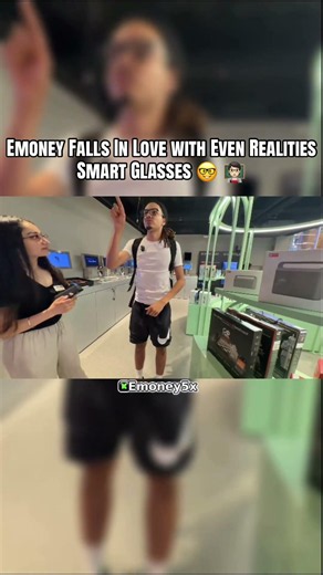 Emoney Falls In love with even realities smart glasses #community #fyp #technology #emoney