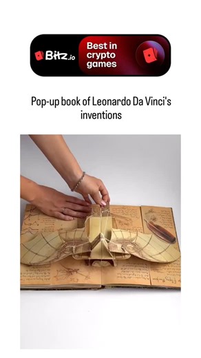 leonardko6 on Instagram: "@bitzcasino The post features a 81-second video demonstrating the pop-up mechanics of "Leonardo da Vinci: Inventions," a 2006 children's book by David Hawcock that transforms 2D sketches into 3D models of devices like ornithopters, parachutes, and self-propelled carts, garnering over 4,800 likes for its blend of art and engineering. Da Vinci's Codex Atlanticus, containing over 1,100 pages of inventions, inspires such adaptations; studies like those in the Journal of Des