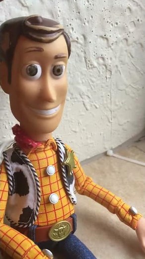1995 woody doll head on toy story signature collection body.