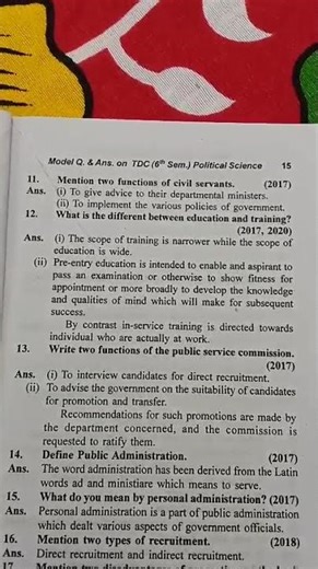 Difference between education and training in public administration #publicadministration