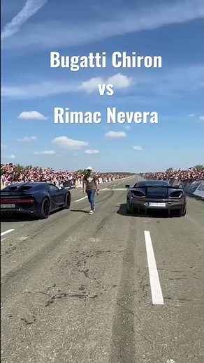 Drag race: Bugatti Chiron vs Rimac Nevera