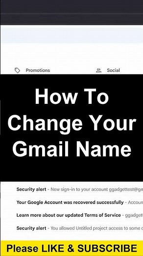 How To Change Your Gmail Name