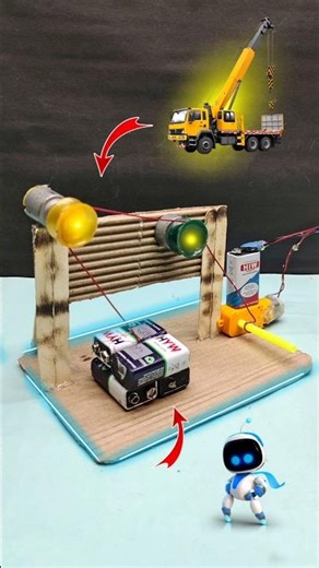 Home made tawer crane 🤯😲🕸️ #new #craft #experimnent