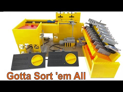 Mechanical LEGO Brick Sorting Factory