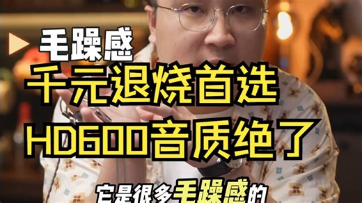 千元耳机退烧首选！亲测HD600音质直逼万元神机