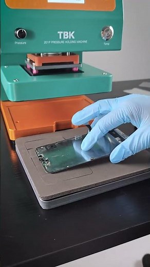 Perfect LCD Lamination & Pressure Fix with TBK-208M & 201P #phonerepair #screenrepair #tbk