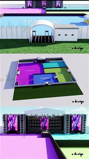 3D Event Stage Design | Stage Layout Visualization | Event Setup