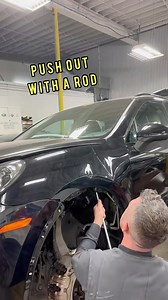 Porsche cayenne fender/wing aluminum repair. Originally down for a new one but the wrong side showed up so it was a can you fix this moment. It was a bit tricky I’m not going to lie because it was aluminum it doesn’t move as easy as metal but with some slight heat and flip and dolly work we got it looking pretty good. What do you think ??? • #automotiverepair #automotive #autobody#autobodyshop #bodyshop #bodyshoplife #luxurycarrepair #collision #collisionrepair #collisionrepairs #repairshop #fyi