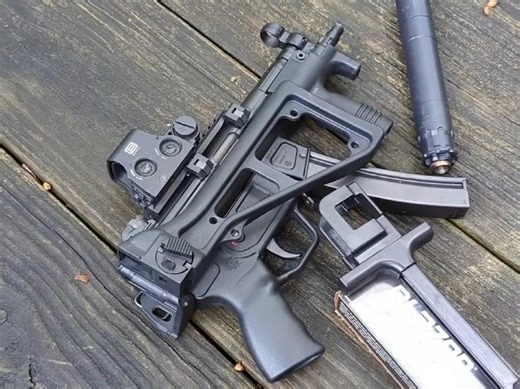 HK MP5K冲锋枪(带消音器)实弹射击