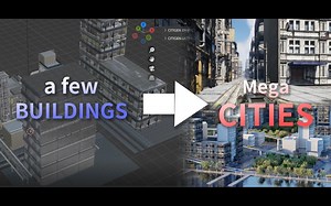 iBlender中文版插件 Citigen  Ultimate 航拍城市生成器 Blender教程