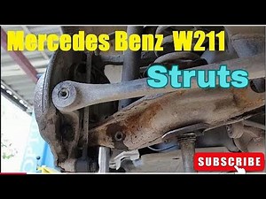 how to change mercedes struts/absorbers| front struts remove and install easy DIY