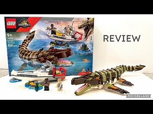 2025 LEGO Jurassic World Rebirth 76974 Brick Built Mosasaurus Boat Mission REVIEW!!!