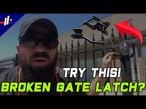 Best solution for broken latch on wrought iron gate.
