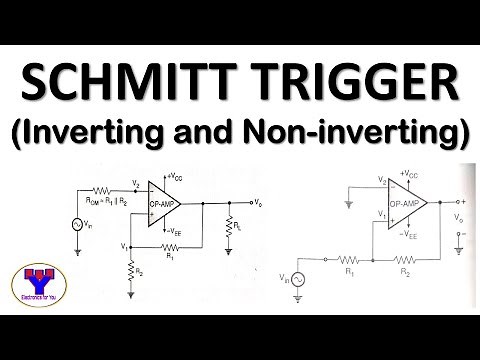 Schmitt Trigger (Design and working of Inverting and Non-inverting Schmitt Trigger using Op-Amp)
