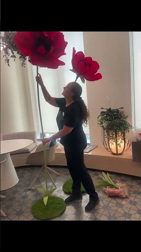 Corporate Cocktail Party with Giant Flower Rental Installations | Orlando Event Decor