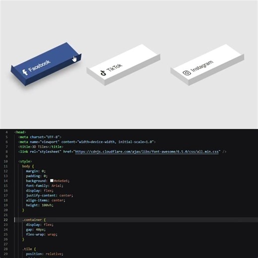 Next Level Social Icons 💎 | Magnetic Animation #magneticeffect #uiux #socialicons#shorts#yt