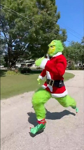 Sprinting in different costumes.