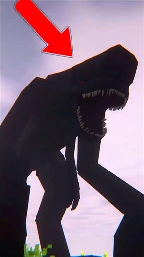 Este DINOSAURIO GIGANTE en MINECRAFT es ATERRADOR😱 #shorts