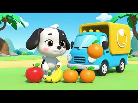 🍎🍌🍇 Coco Counts Fruits | Learn Numbers 1–4 | Preschool Animation 🎶✨