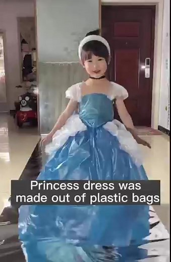 DIY Disney Princess Dress From Recycled Materials