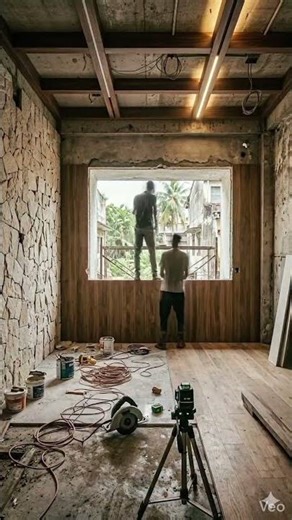 Watch a simple room evolve into a next-level cosmic masterpiece 🌌