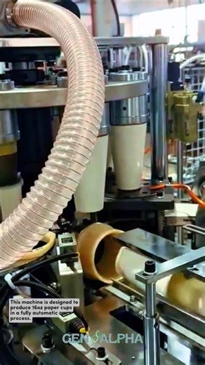 16oz Paper Cup Forming Machine #manufacturing