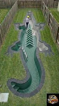 I Built a GIANT Crocodile Swimming Pool in My Backyard 🐊