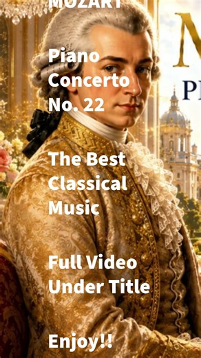 Mozart Piano Concerto No. 22 🎹 | E-flat Major, K. 482 #piano #bedtimeclassical #classicalmusic