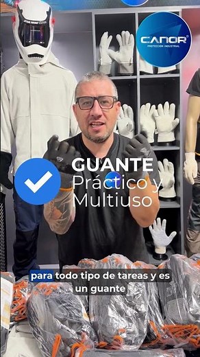 Review Guante Nylon Palma Poliuretano Multiuso Seguridad Mantenimiento | CANOR Protección Industrial