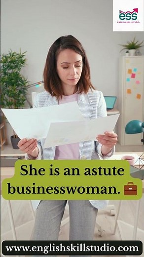 Word of the Day | Astute Meaning with Examples | English Skill Studio