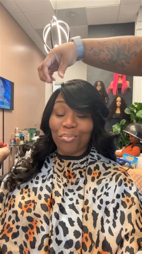 She woke up quick😂Invisible Part Quickweave with Layers✨ #annwrightjoiner #hairlifelaughs #blacktiktok #invisiblepart #quickweave #invisiblepart #foryoupage #reelitfeelit #raleighhairstylist #ladieshair #weavestyles #layers | Ann Wright-Joiner