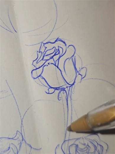 Easy Rose Drawing Tutorial in 30 Seconds
