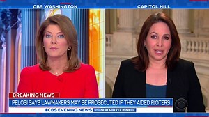 13K views · 491 reactions | In the aftermath of the assault on the Capitol, there will be an investigation into whether any lawmakers gave tours or information to some of the rioters ahead of January 6. Nancy Cordes has more on Speaker Pelosi's stark warning for any House members who may have been involved. | CBS Evening News | Facebook