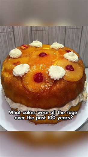 What cakes were popular over the past 100 years?#cake #sweet #1950s #1980s #fyp