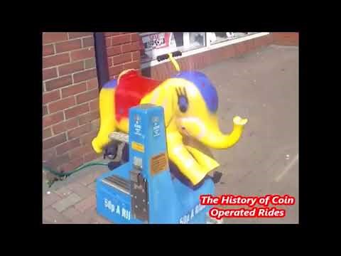 1960s RG Mitchell Coin Operated Elephant Kiddie Ride - Jumbo