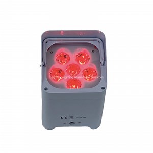 [Hot Item] Wireless Control LED Battery Uplight LED PAR Wash Effect 6 X 18W 6 in 1 Stage Light