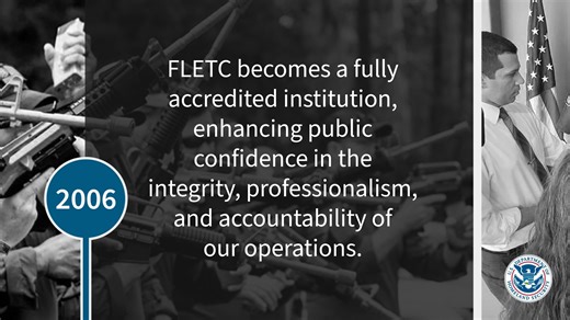7K views · 111 reactions | DHS #LegacyofService 2006: Our FLETC Headquarters accreditation ensures our homeland is protected by the best trained law enforcement officers in the world. We remain dedicated to ensuring our #DHSWorkforce is equipped with the tools and training to excel every day. | Department of Homeland Security | Facebook