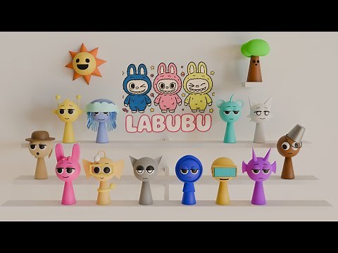 Sprunki Cover | Labubu Sounds on Various Instruments