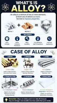 What is Alloy? 🤔 | Alloy Explained in 60 Seconds | Class 9 Science #Shorts