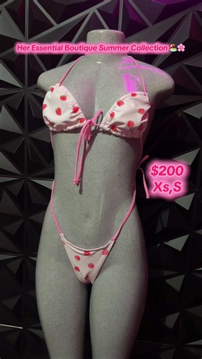 🍓 Sweet but make it spicy 😈💖 Shop our Berry Sweet Bikini Today🍓#Microkini #BikiniTok #SummerFit #StrawberryVibes #OOTD #FYP #ViralFashion #HotGirlSummer #SwimwearTrend