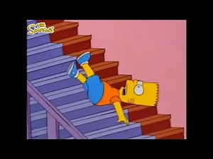 Bart Falls Down The Stairs For 10 Minutes
